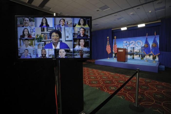 Stacey Abrams, who came within a whisker of becoming Georgia's governor in 2018, joined other elected party officials Tuesday to deliver a split screen keynote on the second night of a 2020 Democratic National Convention that was supposed to bring crowds to Milwaukee. The Georgia speakers Tuesday night were Abrams, former U.S. Deputy Attorney General Sally Yates and state Rep. Sam Park.