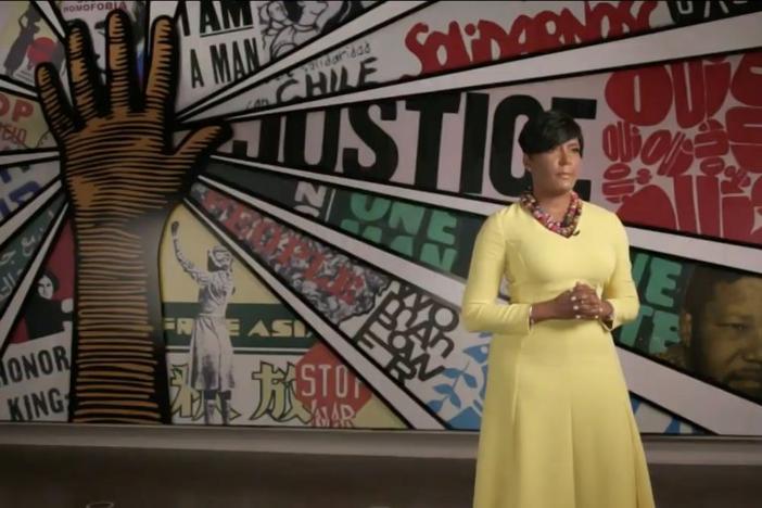 Mayor Keisha Lance Bottoms speaks at the Democratic National Convention.