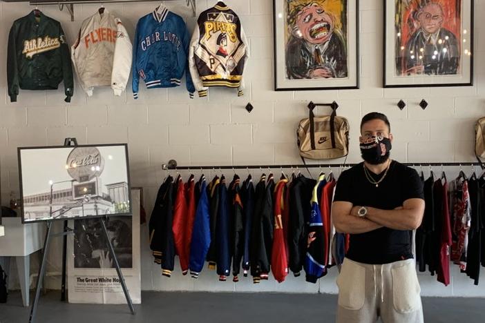Decatur vintage clothing store owner Christopher Brown says the majority of customers at his LFXG store have no problem wearing face masks to prevent the spread of the novel coronavirus.
