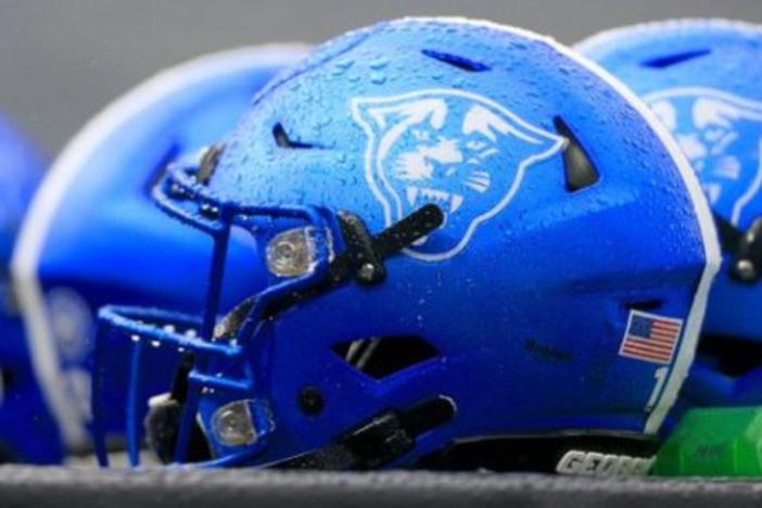 GSU Football helmet.