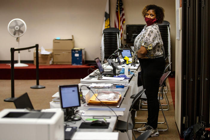 A polling location in Dunwoody, Georgia.