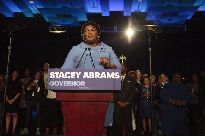 2018 Democratic gubernatorial candidate Stacey Abrams speaks during her campaign.