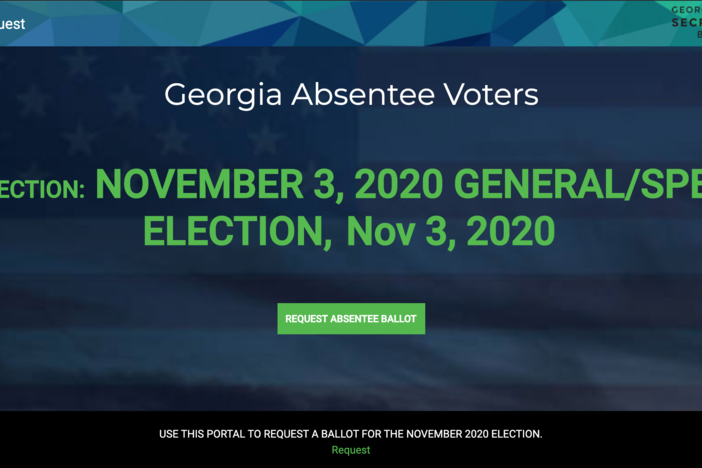 The Georgia Secretary of State's office has launched a new online absentee ballot request portal for the November election.