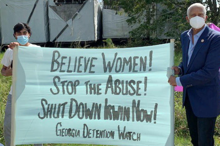 Rep. Hank Johnson visits Irwin County Detention Center Saturday Sept. 26, 2020.