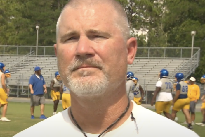 head coach of the Crisp County Cougars, Brad Harber