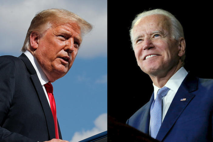 Donald Trump and Joe Biden