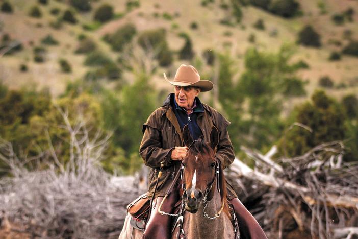 Arthur Blank on horseback