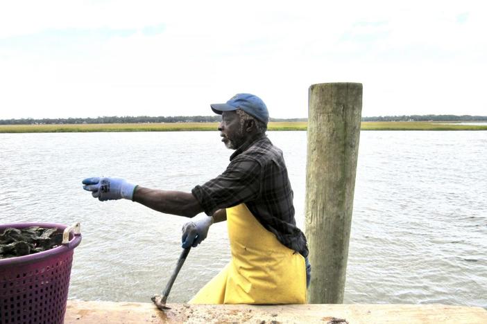 Oyster fisherman in Coastal Georgia