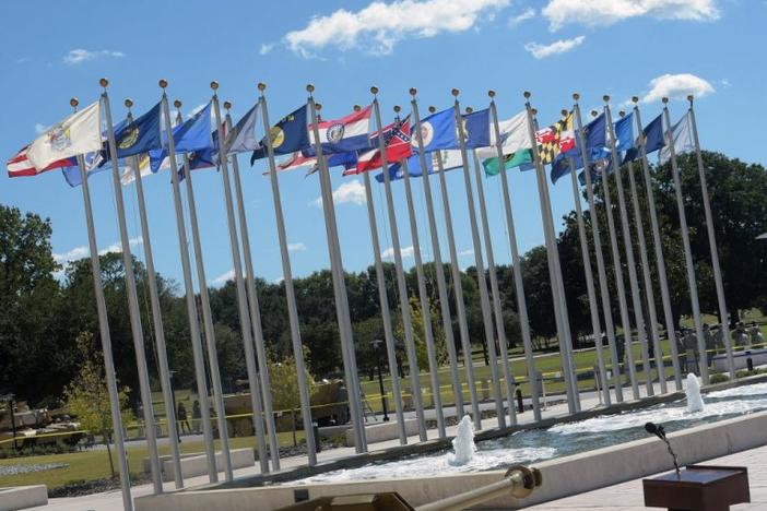 Flags at Fort Benning