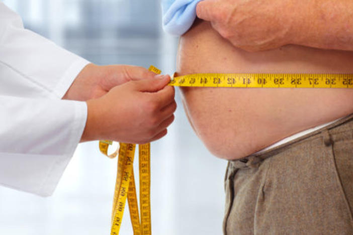 Obese man