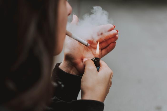 Woman smoking