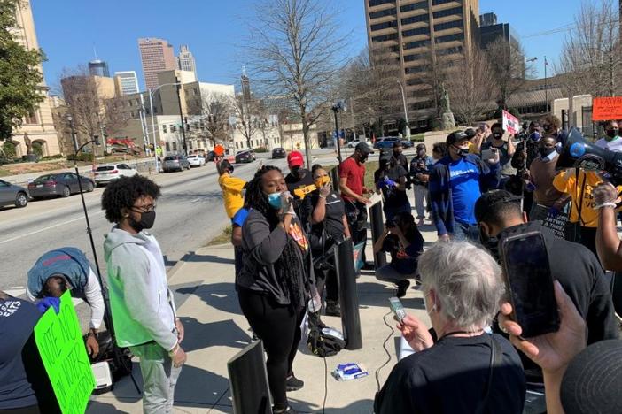 Protesters at State Capitol