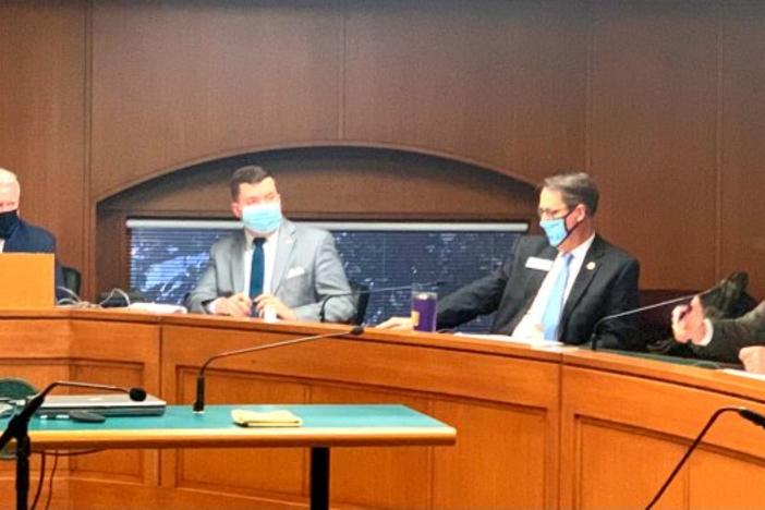 A Georgia Senate panel advanced legislation Wednesday that would eliminate the state's no-excuse absentee ballot law. It also signed off on a bill to require voters to provide ID to vote by mail and a full committee is set to consider the changes Feb. 18. 