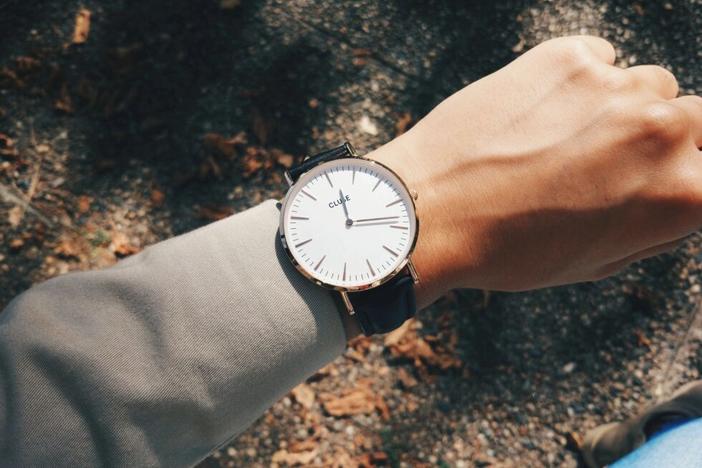 Watch on wrist
