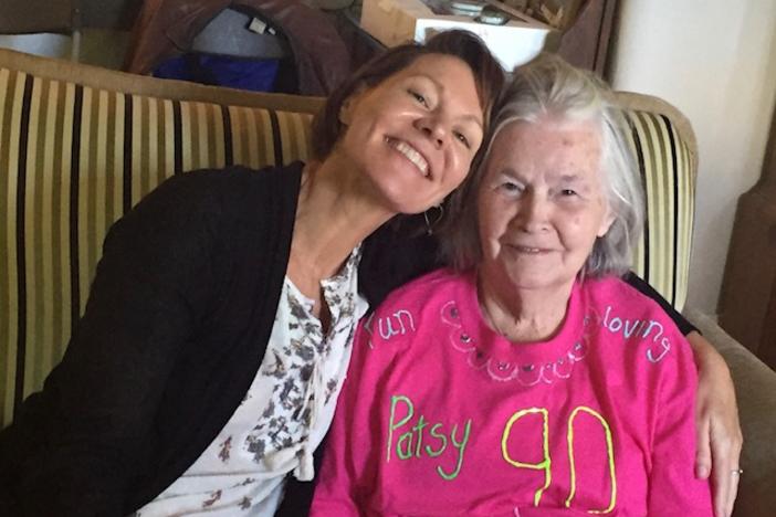 Virginia Prescott and her mother, Patsy, on her 90th Birthday