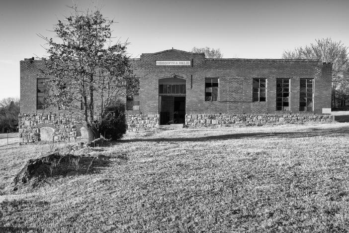Rosenwald Hall in Seminole County, Oklahoma. The public school was a Rosenwald School built by Julius Rosenwald and Book T Washington. 