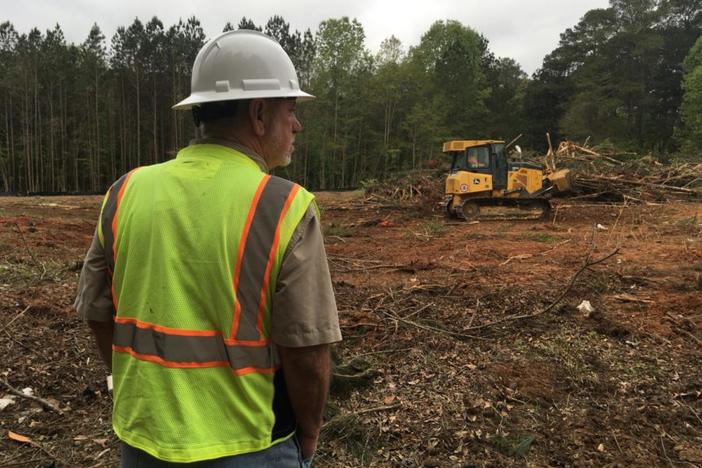 Construction site in Macon