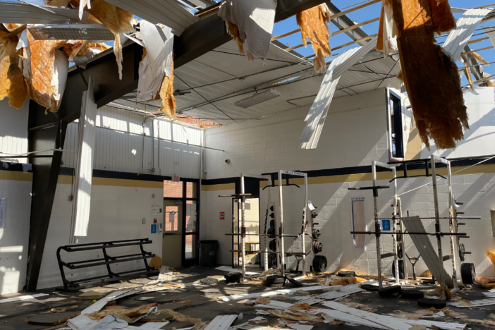 Newnan High School Weight Room Damage