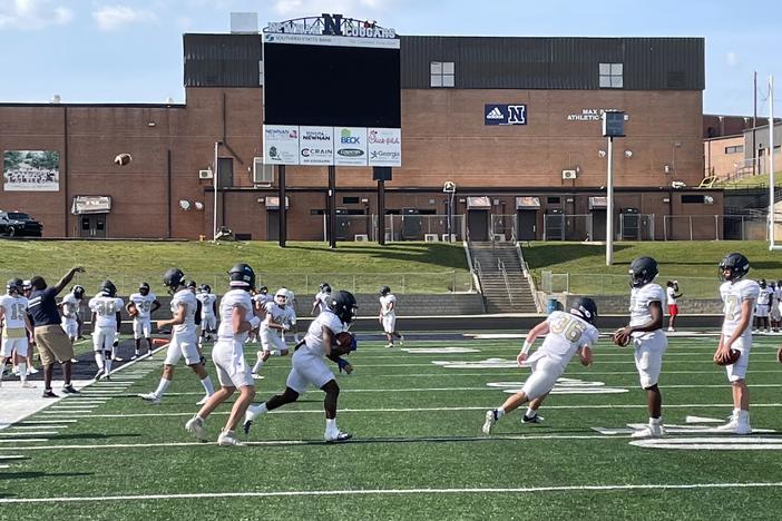 Newnan High School Football Team Practicing