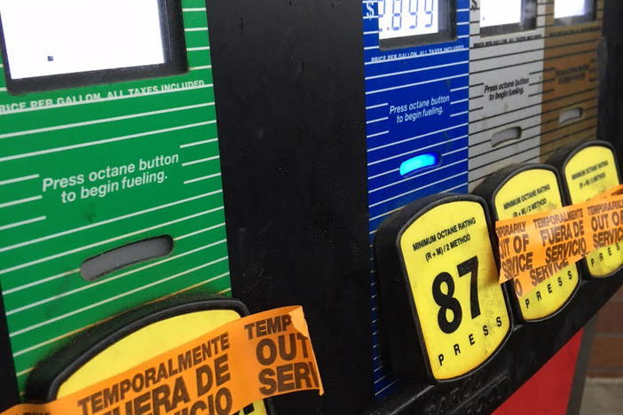 Some types of gas were unavailable Wednesday, at an Atlanta business.