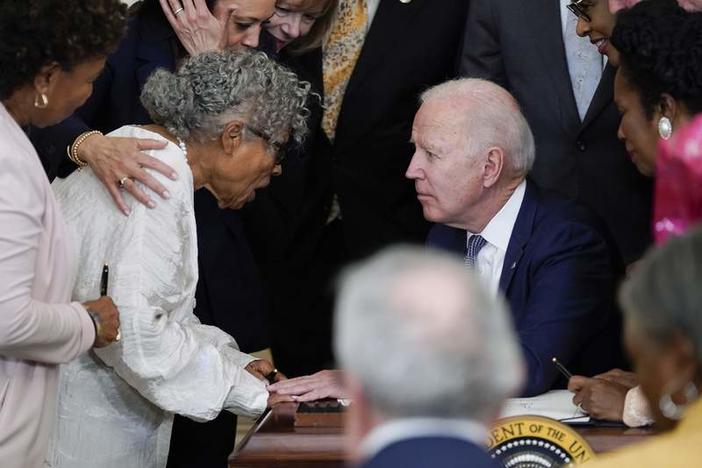 Opal Lee With President Joe Biden