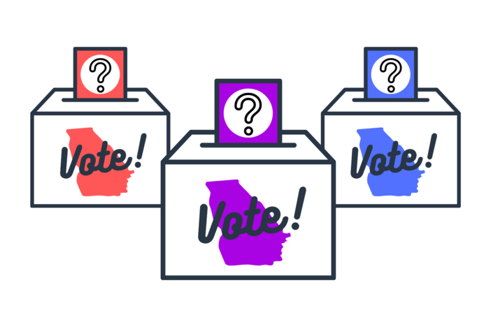 An illustration of ballot boxes.