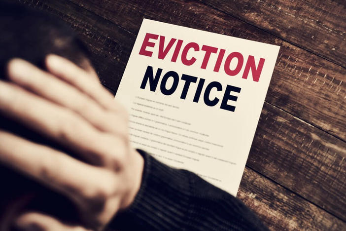 Eviction notice sign