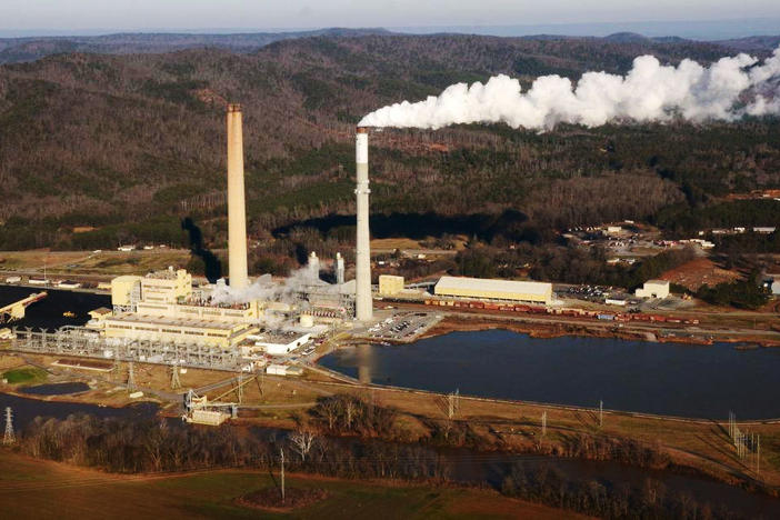 Georgia Power's Plant Hammond in Rome an undated photo. Coal ash pond 3 is more than half of the property and only yards from the Coosa River. 