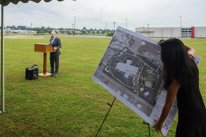 Macon-Bibb Mayor Lester Miller during the unveiling of his plan for reinvesting $100 million into the Macon Mall. 