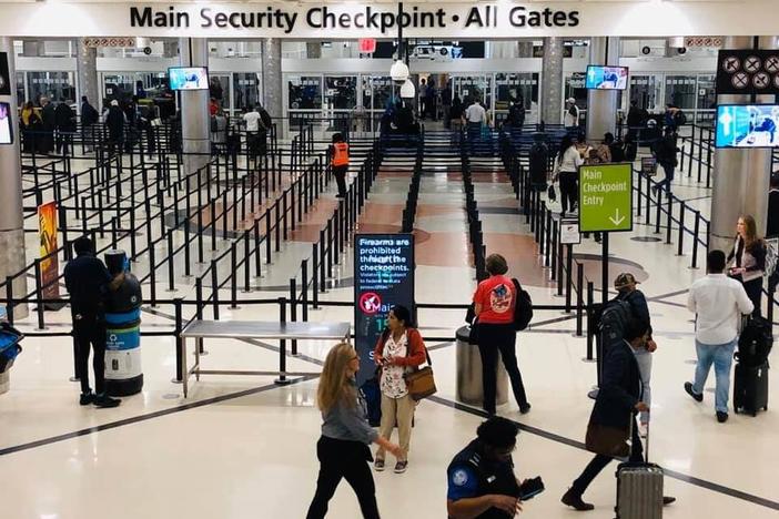 Atlanta airport security line