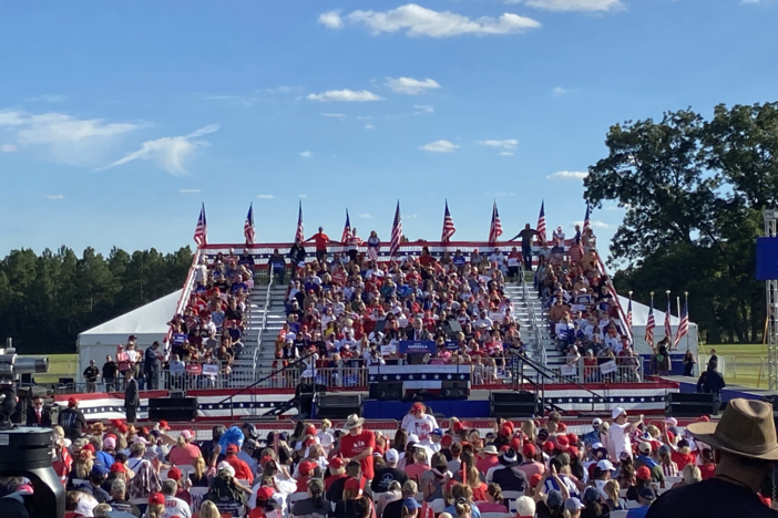 Former President Donald Trump held a "Save America" rally in Perry, Ga. Saturday, Sept. 25, 2021. Speakers included Senate candidate Herschel Walker and other Republicans running in the 2022 race.