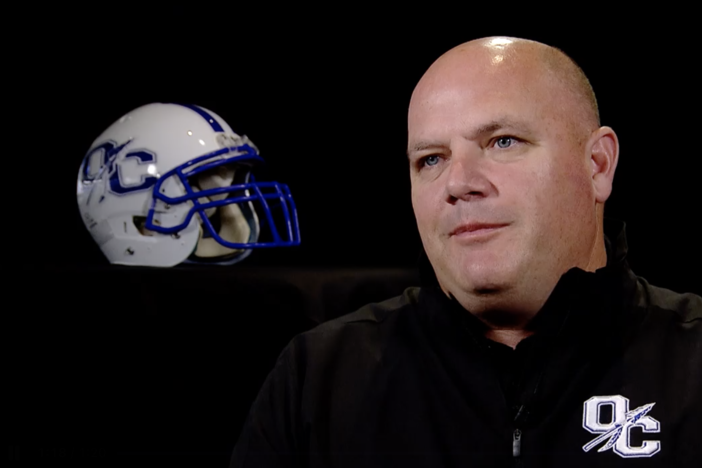 Oconee County Head Coach Travis Noland ahead of his 2019 4A State Championship game.