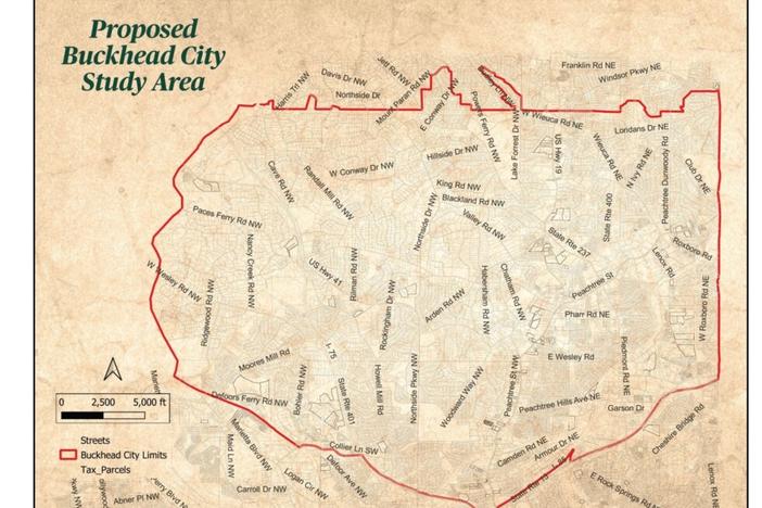 Buckhead City proposed study area