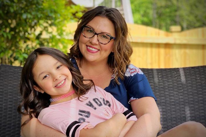 Miranda Wicker with daughter, Emma, who will soon be eligible for a COVID-19 vaccine.