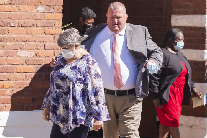People leaving Washington County Superior Court