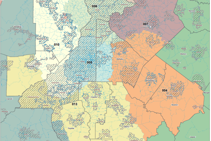 The Georgia Democrats have released a proposed Congressional redistricting map that splits 14 seats evenly between the parties.