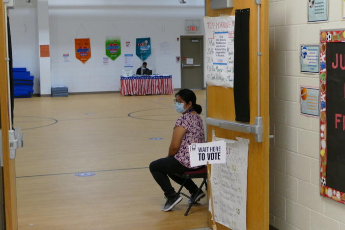 Entrance to voting location