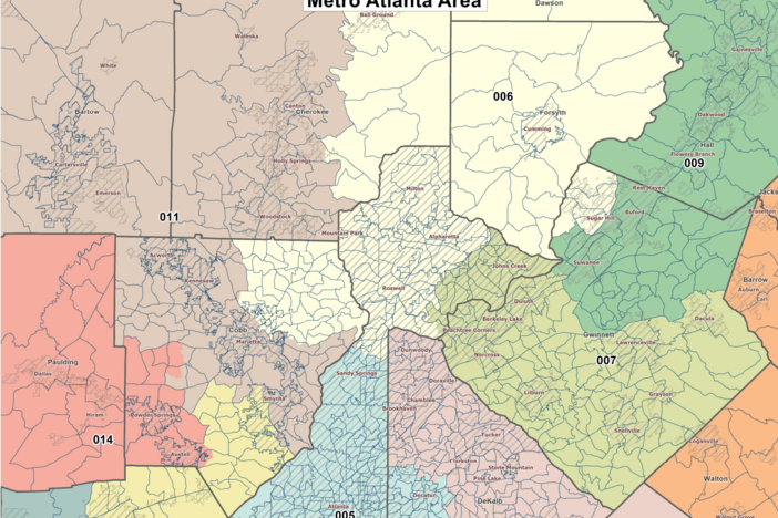 The likely new Congressional map in Georgia drastically alters the boundaries and partisan makeup of the 6th Congressional district.