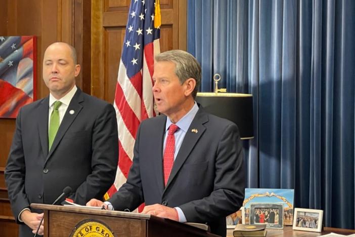 Georgia Attorney General Chris Carr and Gov. Brian Kemp