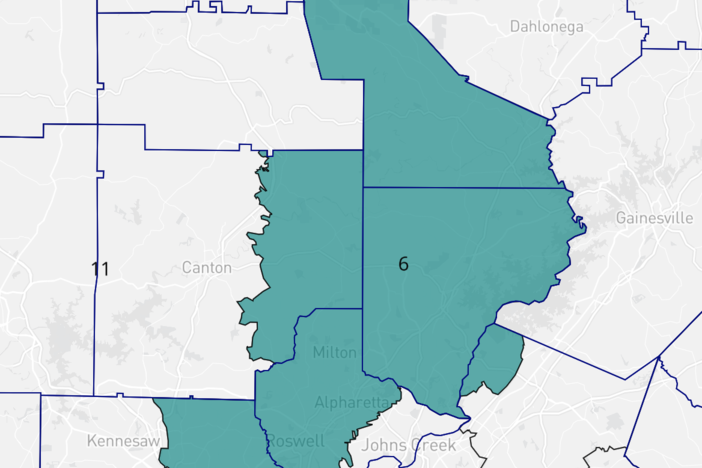 The new proposed 6th Congressional District favors Republicans and runs from Sandy Springs to Dawson County.