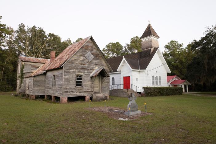 The Good Shepherd Episcopal School was founded in the early 20th century by Anna Ellison Butler Alexander. The school and adjacent church are virtually all that remain of the historic Pennick community, a settlement of the descendants of freed men and women in Brunswick, GA. 