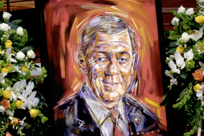 Johnny Isakson Memorial painting