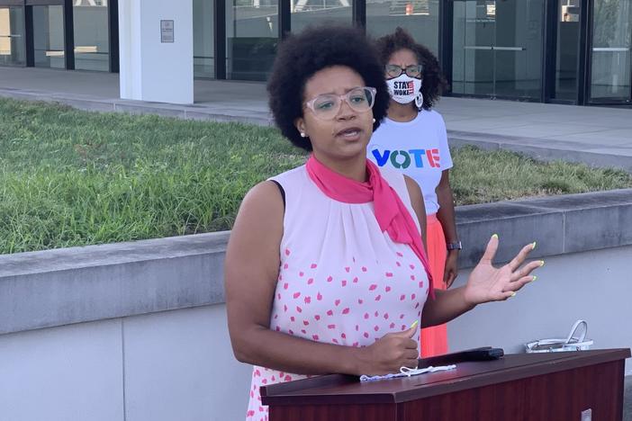  Georgia Conservation Voters Executive Director Brionté McCorkle is one of the plaintiffs seeking to postpone the March qualifying for a Public Service Commission race until after a trial for a lawsuit that argues the current system illegally dilutes Black voting influence.