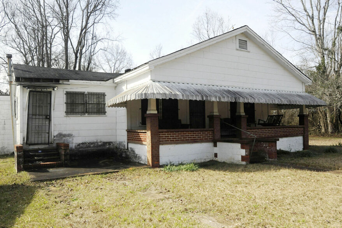 The house were Martin Luther King Jr. and Coretta Scott were married in 1953 near Marion, Ala., is shown on Monday, Jan. 24, 2022. Long vacant, it's not open to visitors and doesn't have a sign or historical marker.