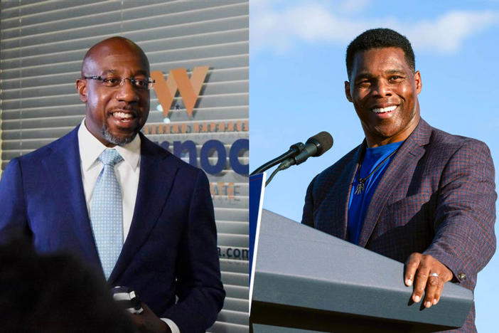 Democratic Georgia Sen. Raphael Warnock and Republican candidate Herschel Walker were among the top fundraisers in the country during the final months of 2021.