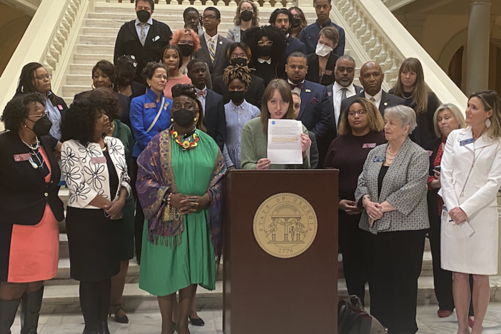 Students from Savannah traveled to the state Capitol to voice their opinions on education legislation in late March 2022.