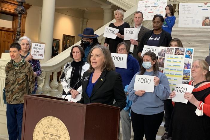 Advocates for disability funding at Georgia State Capitol