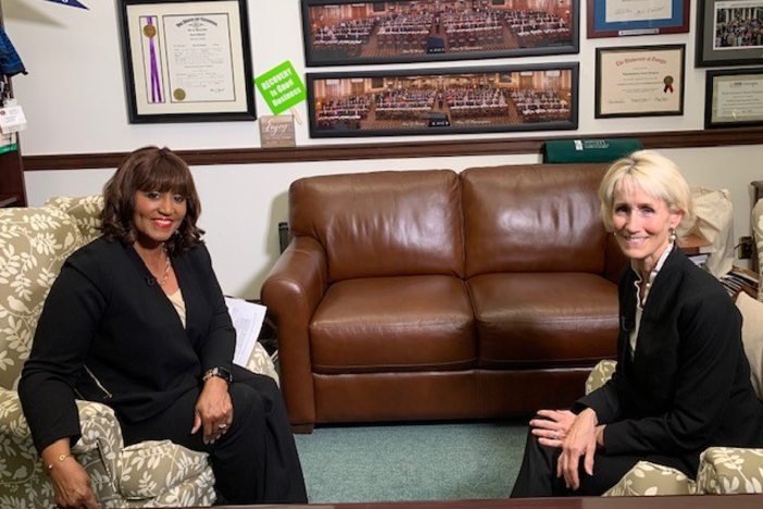 Lawmakers host Donna Lowry and Judy Fitzgerald, commissioner of the Georgia Department of Behavioral Health and Developmental Disabilities.