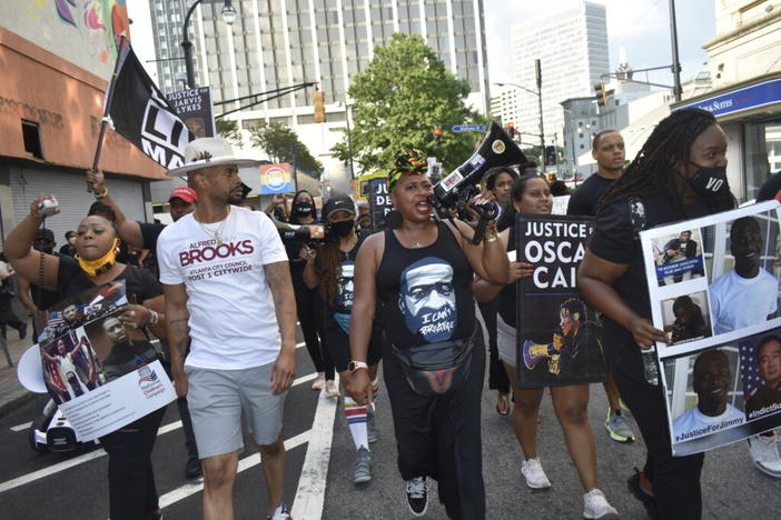 Protestors in Atlanta