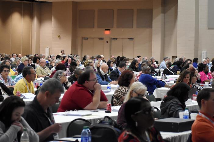 Hundreds of local elections officials attended an annual training in Athens, Ga. to prepare for upcoming elections. 